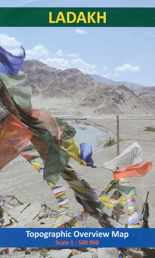 Ladakh: Topographic Overview Map Scale 1:500 000