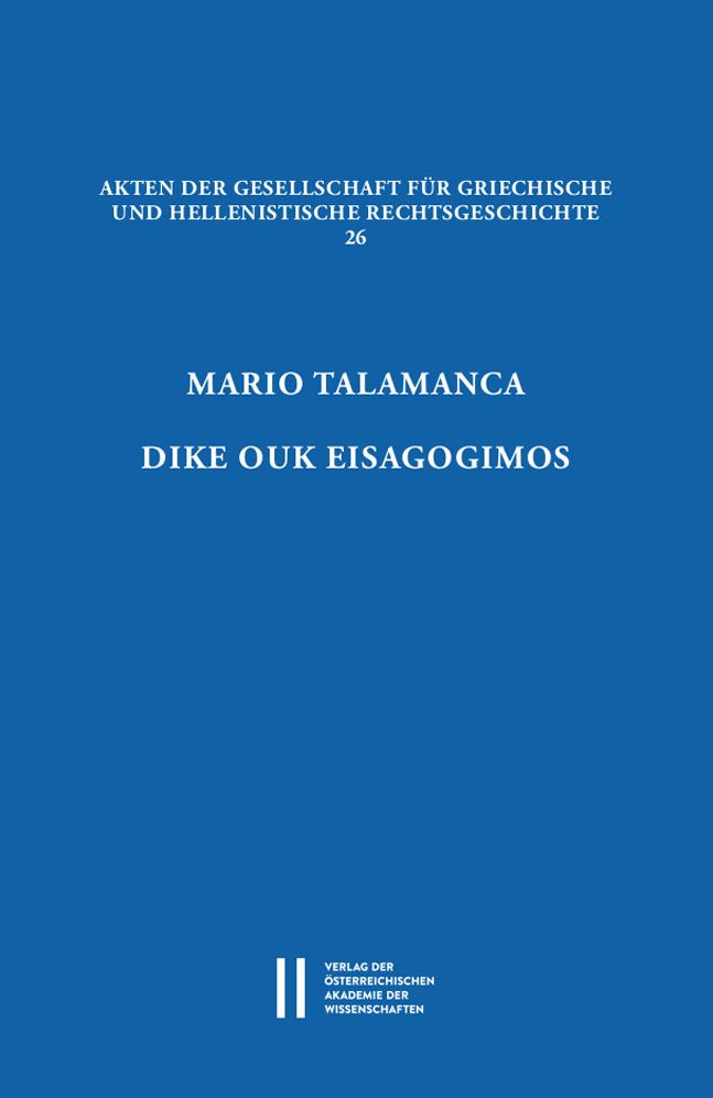 Dike Ouk Eisagogimos: Contributi allo studio del processo attico
