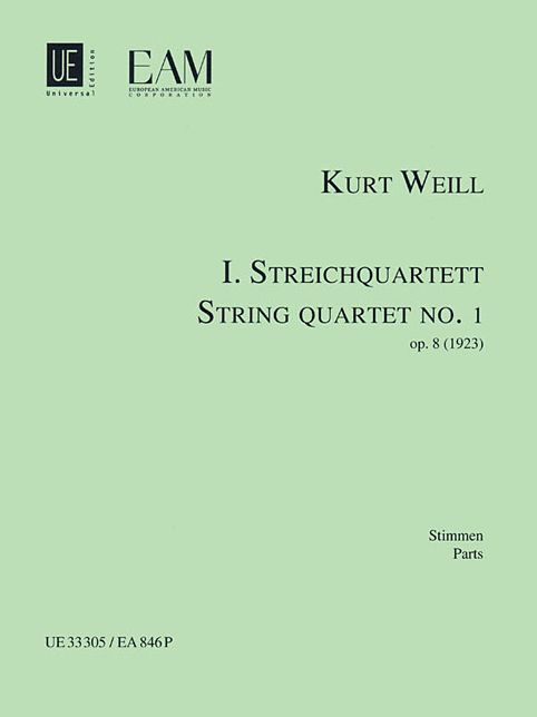 String Quartet No. 1, Op. 8: Parts