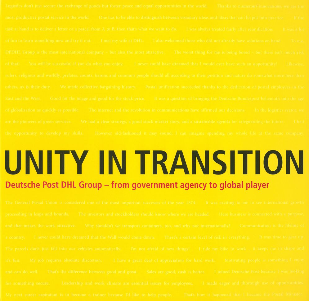 Unity in Transition Deutsche Post DHL Group