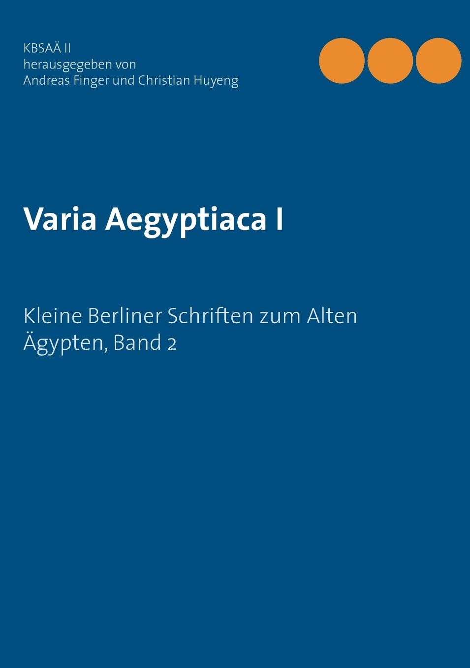 Varia Aegyptiaca I
