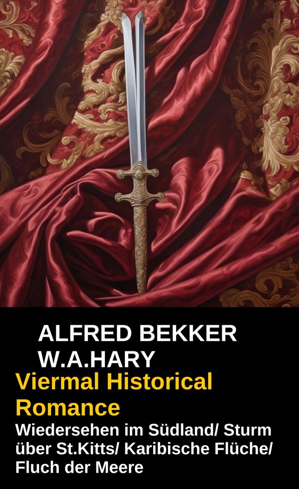 Viermal Historical Romance: Wiedersehen im Südland/ Sturm über St.Kitts/ Karibische Flüche/ Fluch der Meere