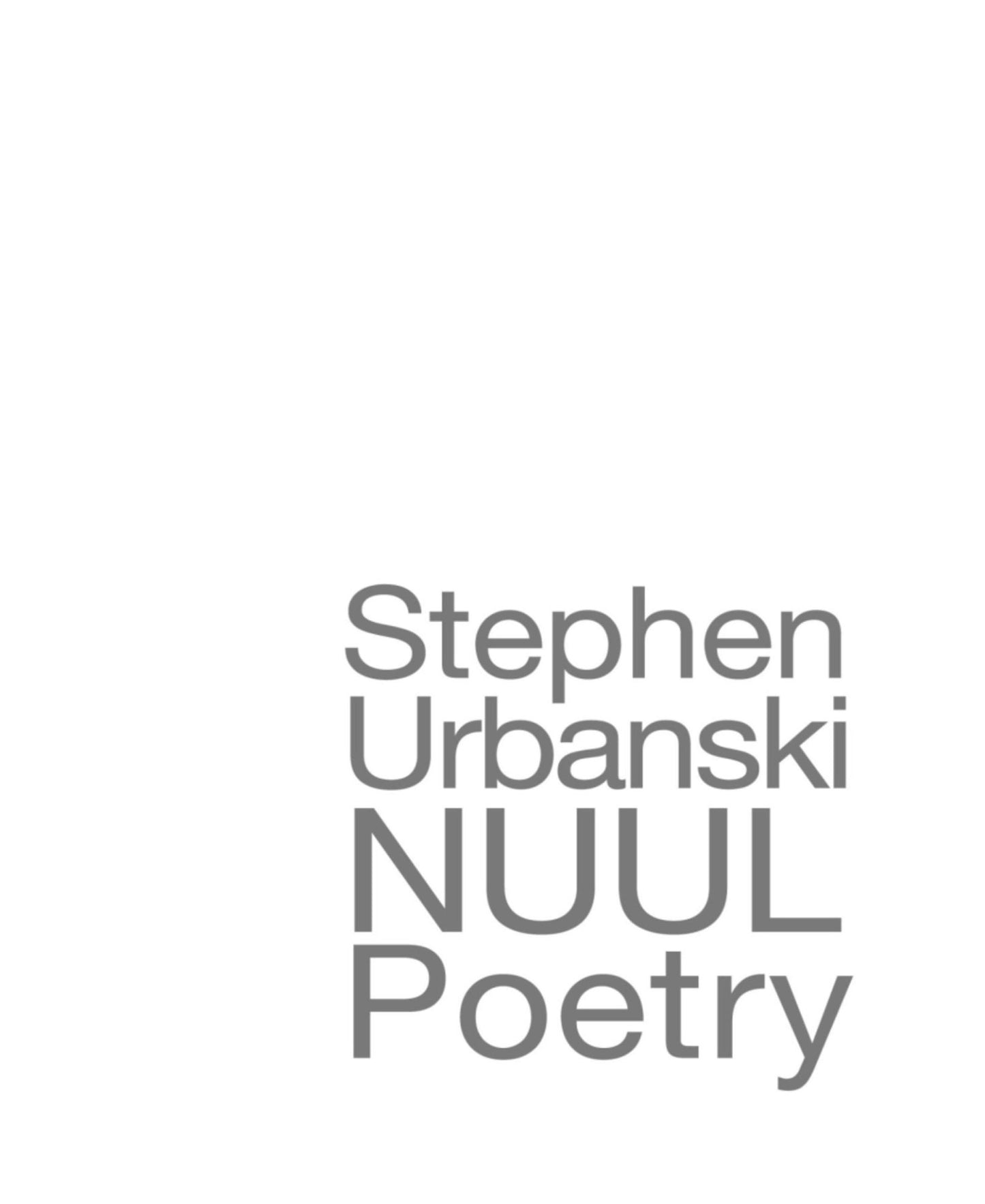 NUUL: Poetry