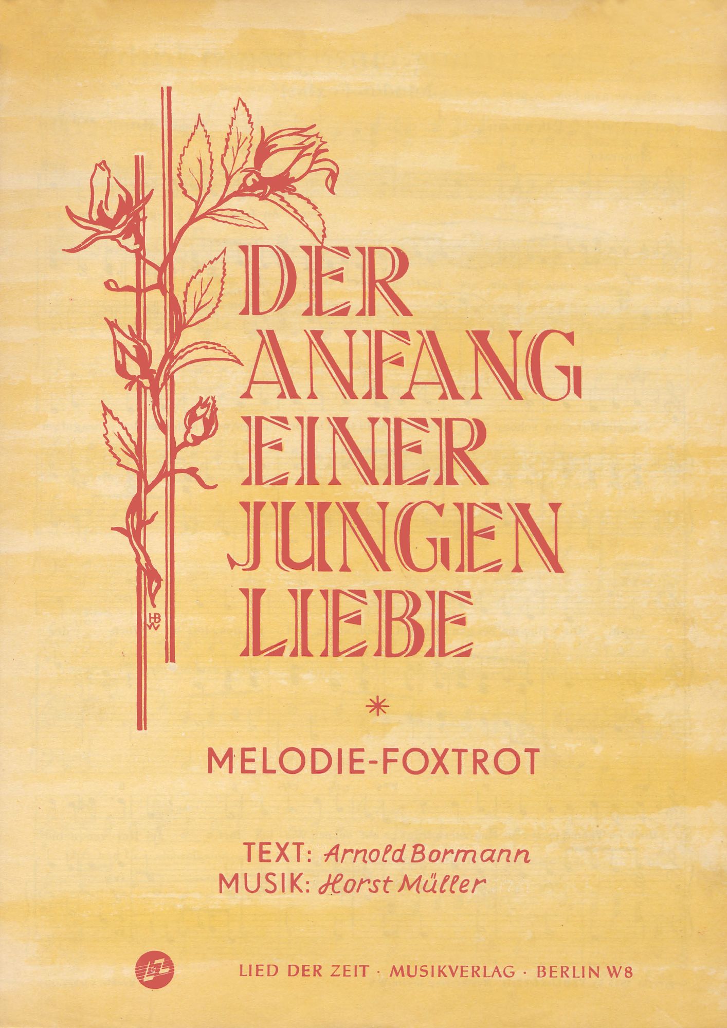 Der Anfang einer jungen Liebe: Melodie-Foxtrot