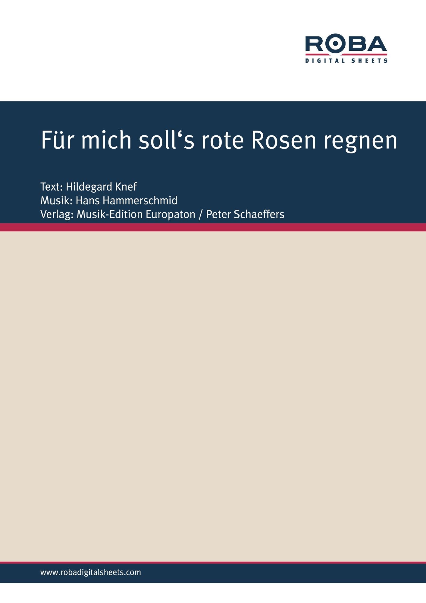 Für mich soll's rote Rosen regnen
