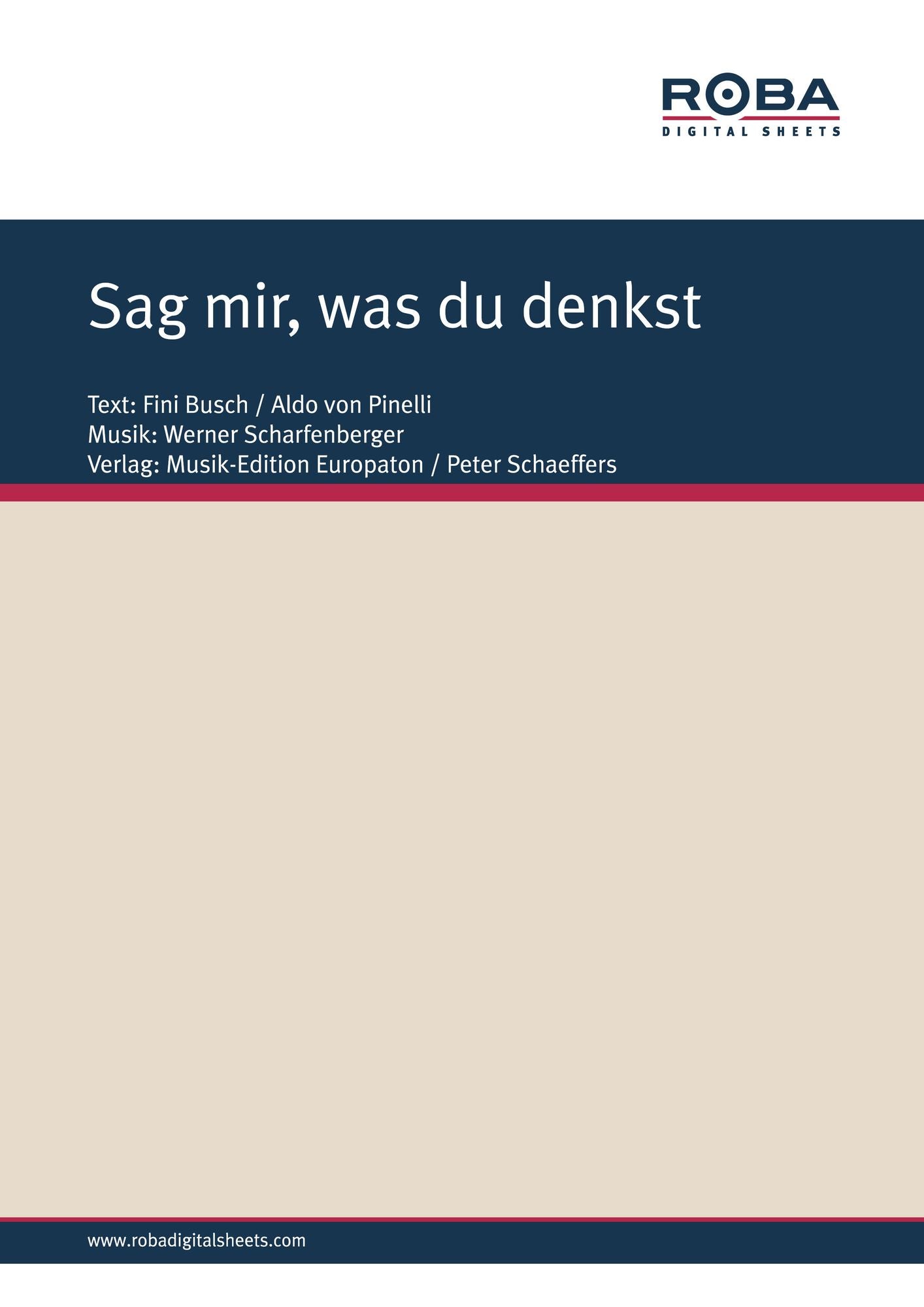 Sag mir, was du denkst