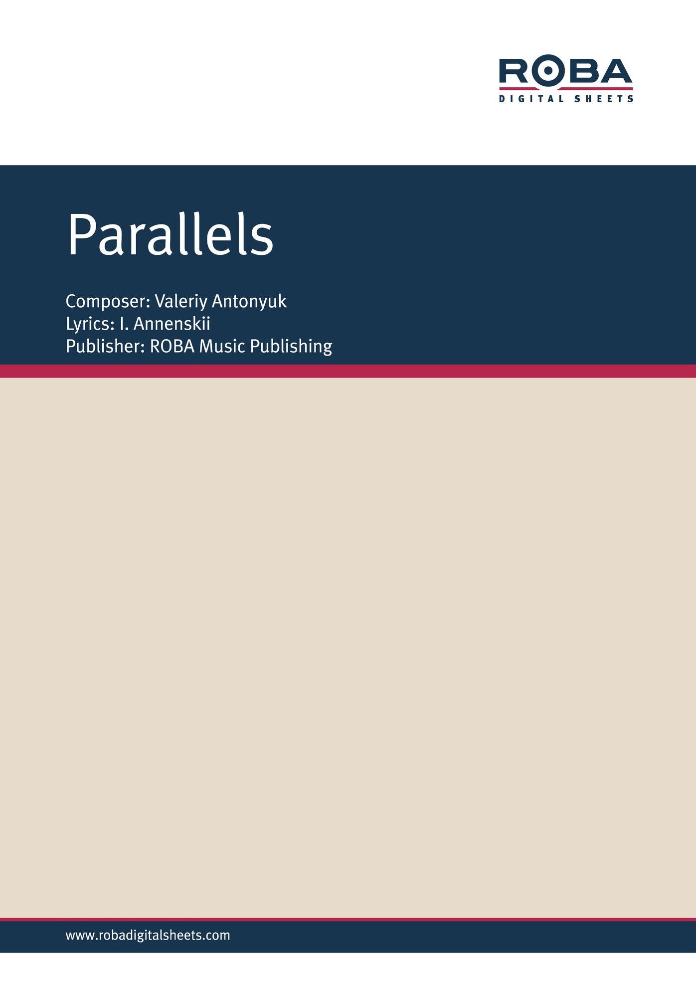 Parallels: Song for soprano and piano on the lyrics of I. Annenskii