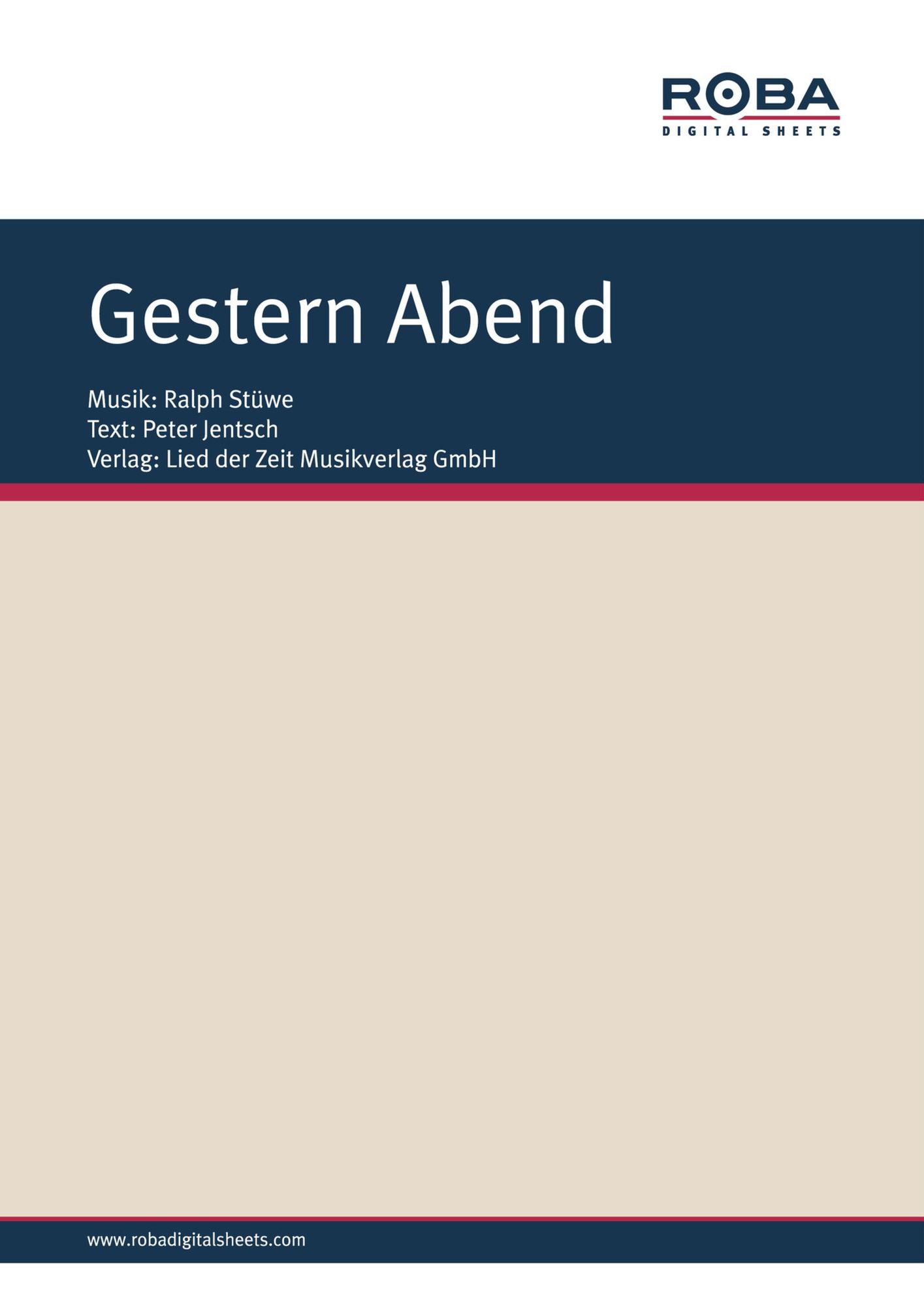 Gestern Abend: Als ich gestern schlafen gehn wollte