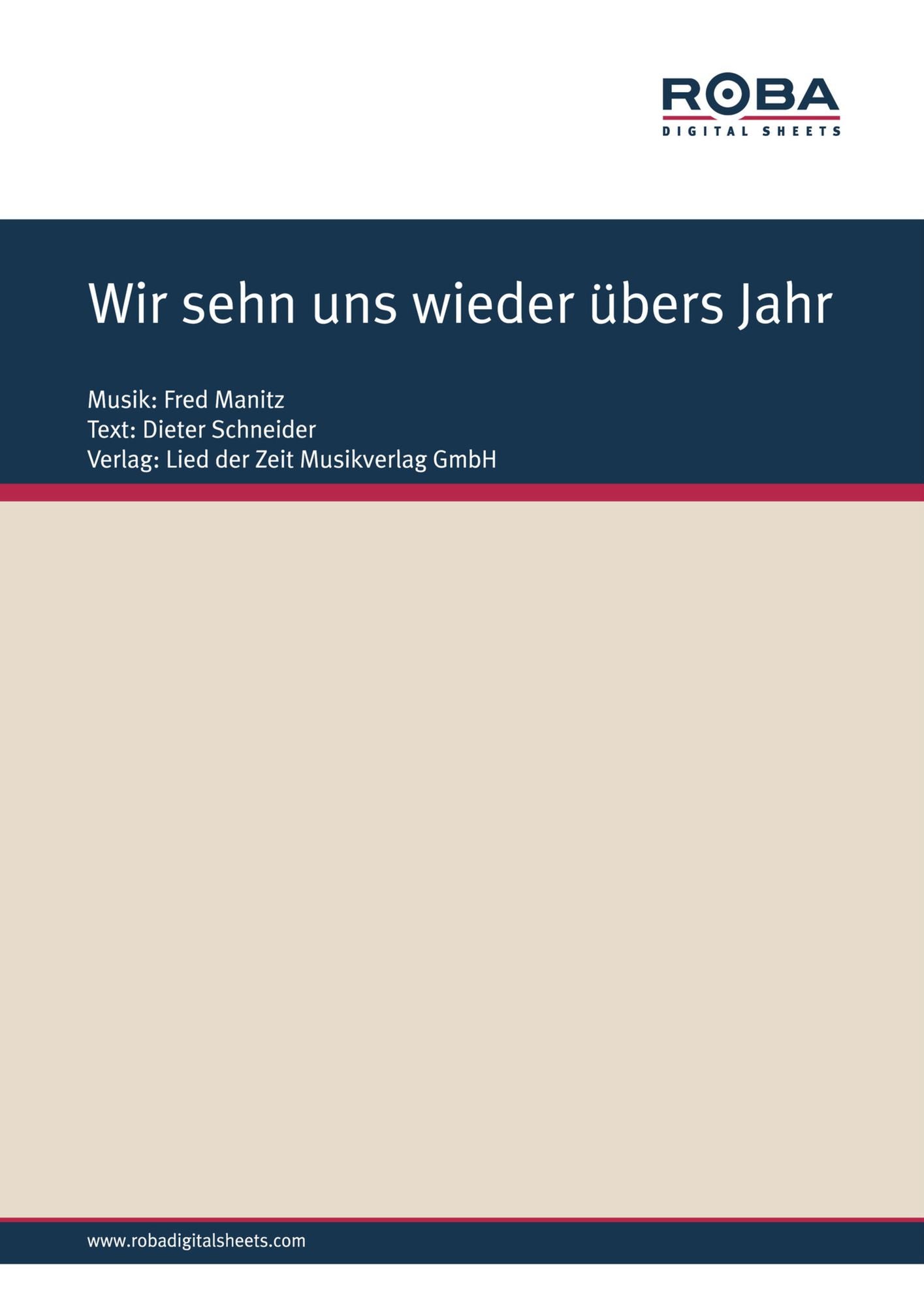 Wir sehn uns wieder übers Jahr