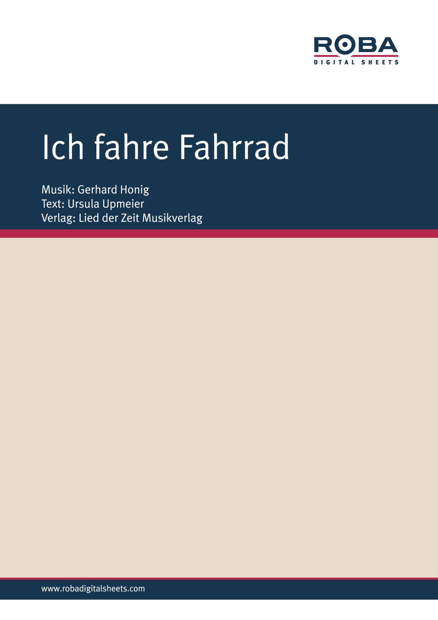 Ich fahre Fahrrad
