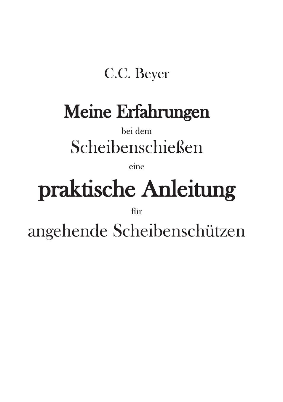Meine Erfahrungen bei dem Scheibenschie en