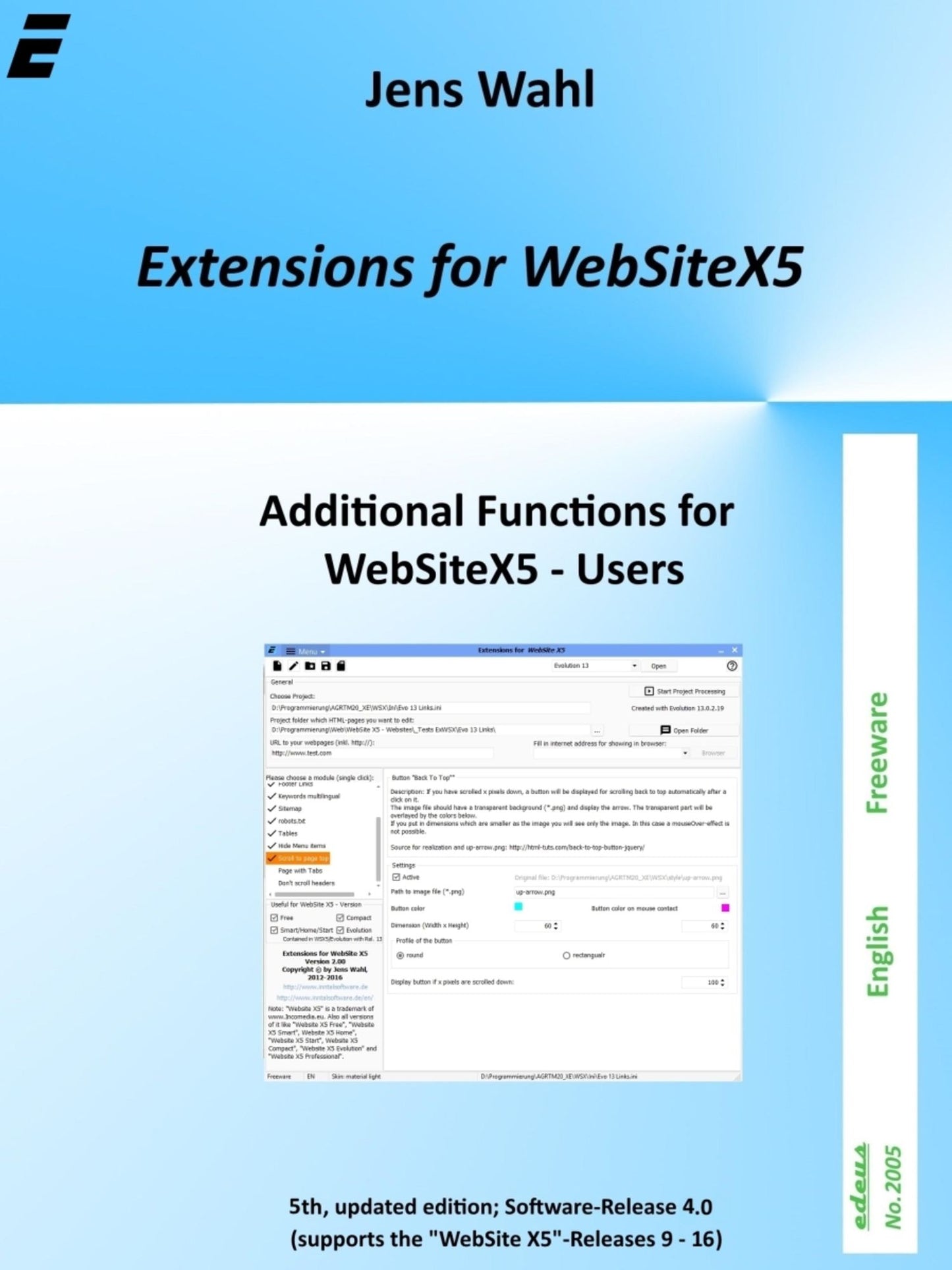 Extensions for WebSite X5: Additional functions for users of Incomedia's "WebSite X5
