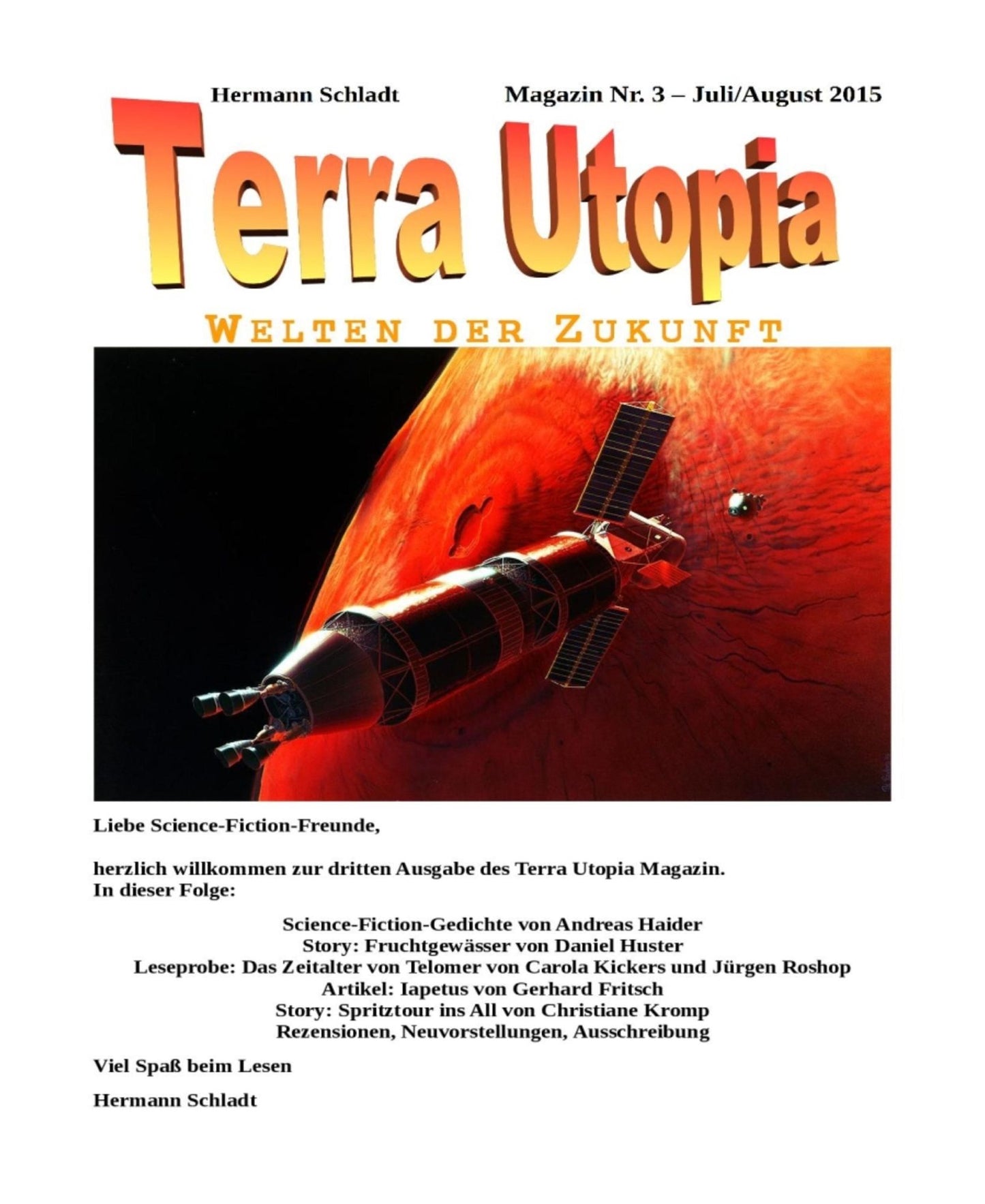 Terra-Utopia-Magazin Nr. 3: Juli / August 2015