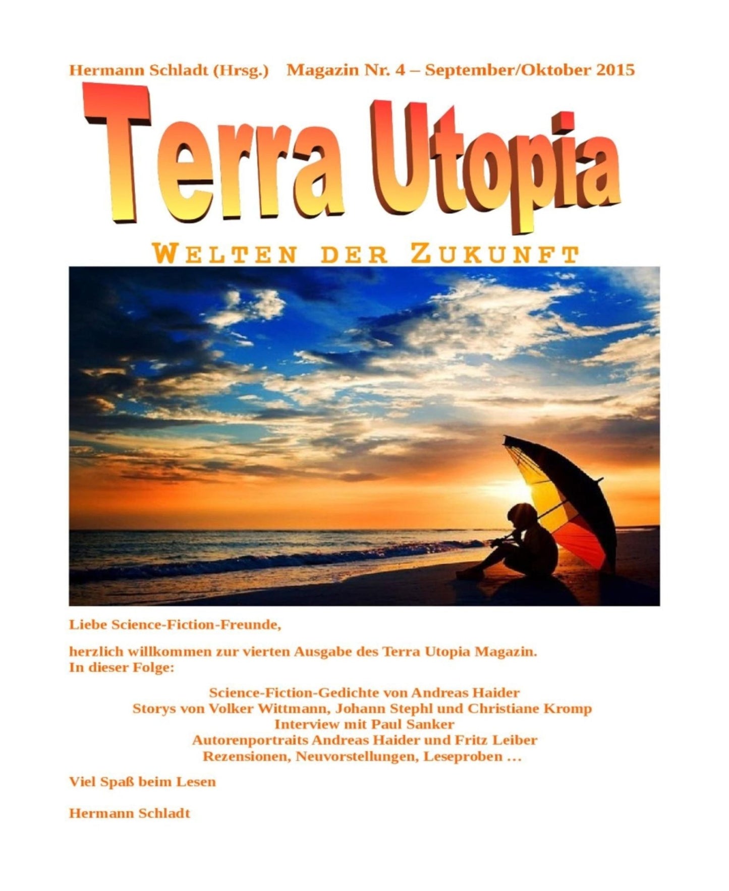 Terra-Utopia-Magazin Nr. 4: September / Oktober 2015
