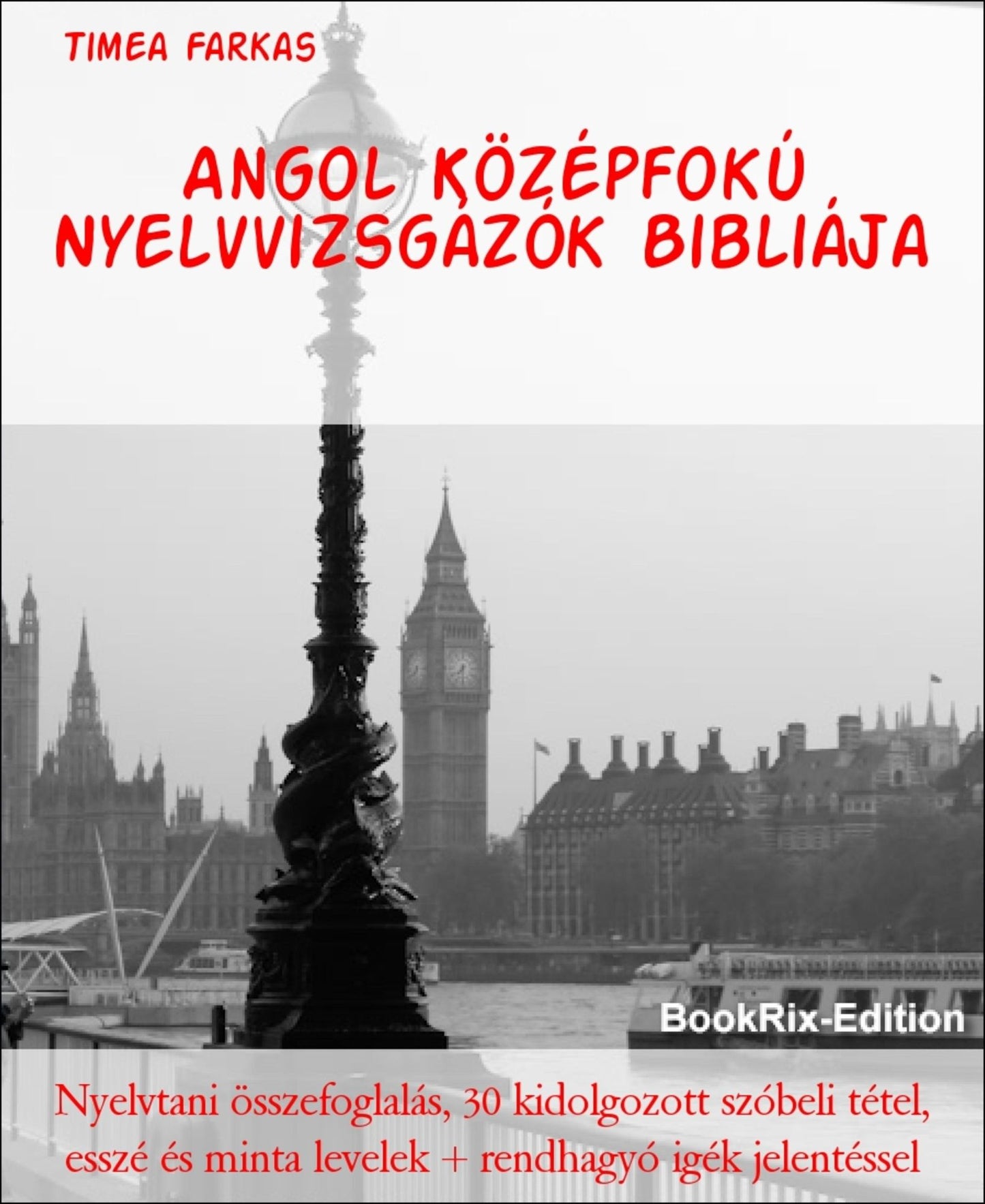 Angol Középfokú Nyelvvizsgázók Bibliája: Nyelvtani összefoglalás, 30 kidolgozott szóbeli tétel, esszé és minta levelek + rendhagyó igék jelentéssel