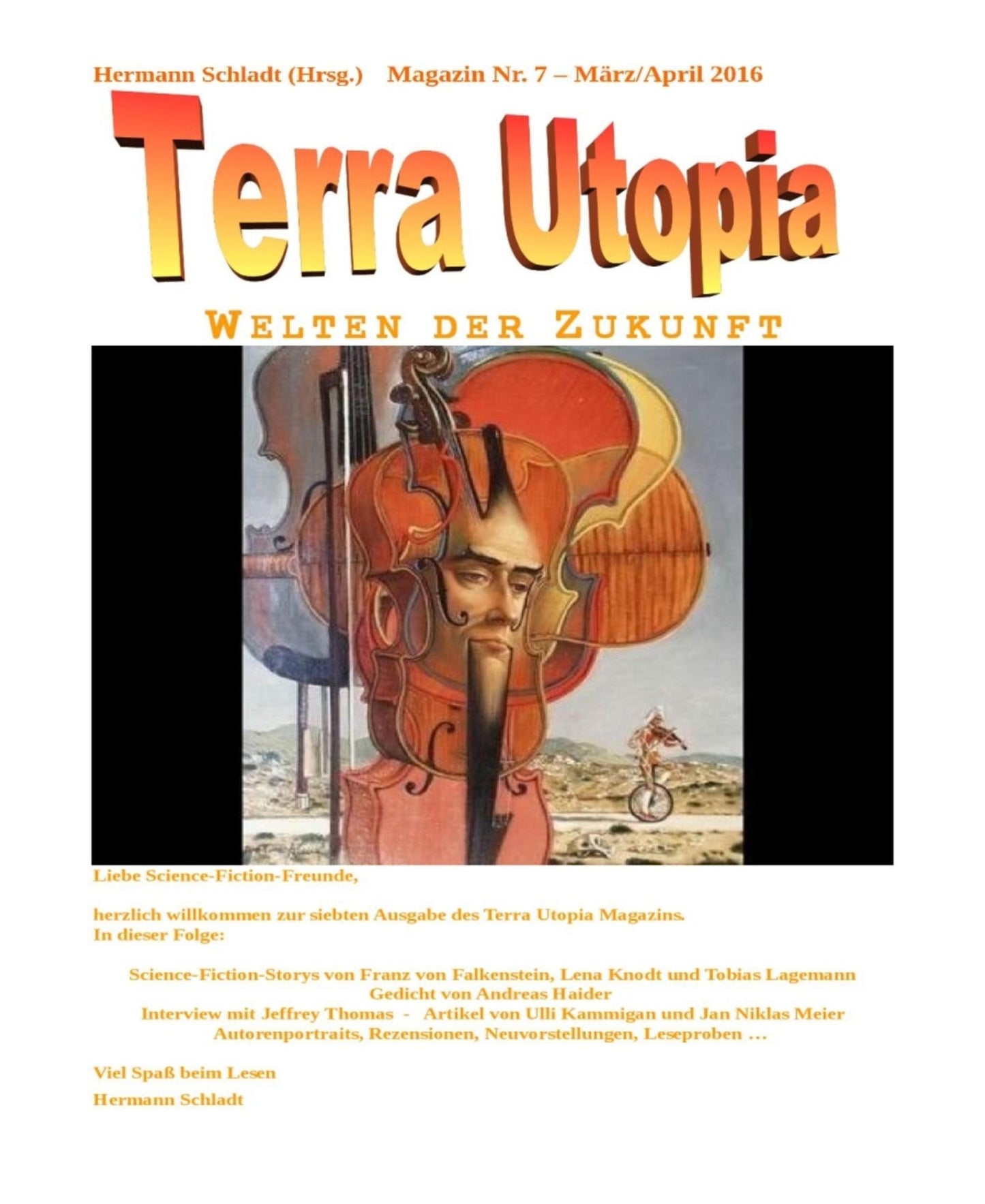 Terra Utopia Magazin Nr. 7: März / April 2016