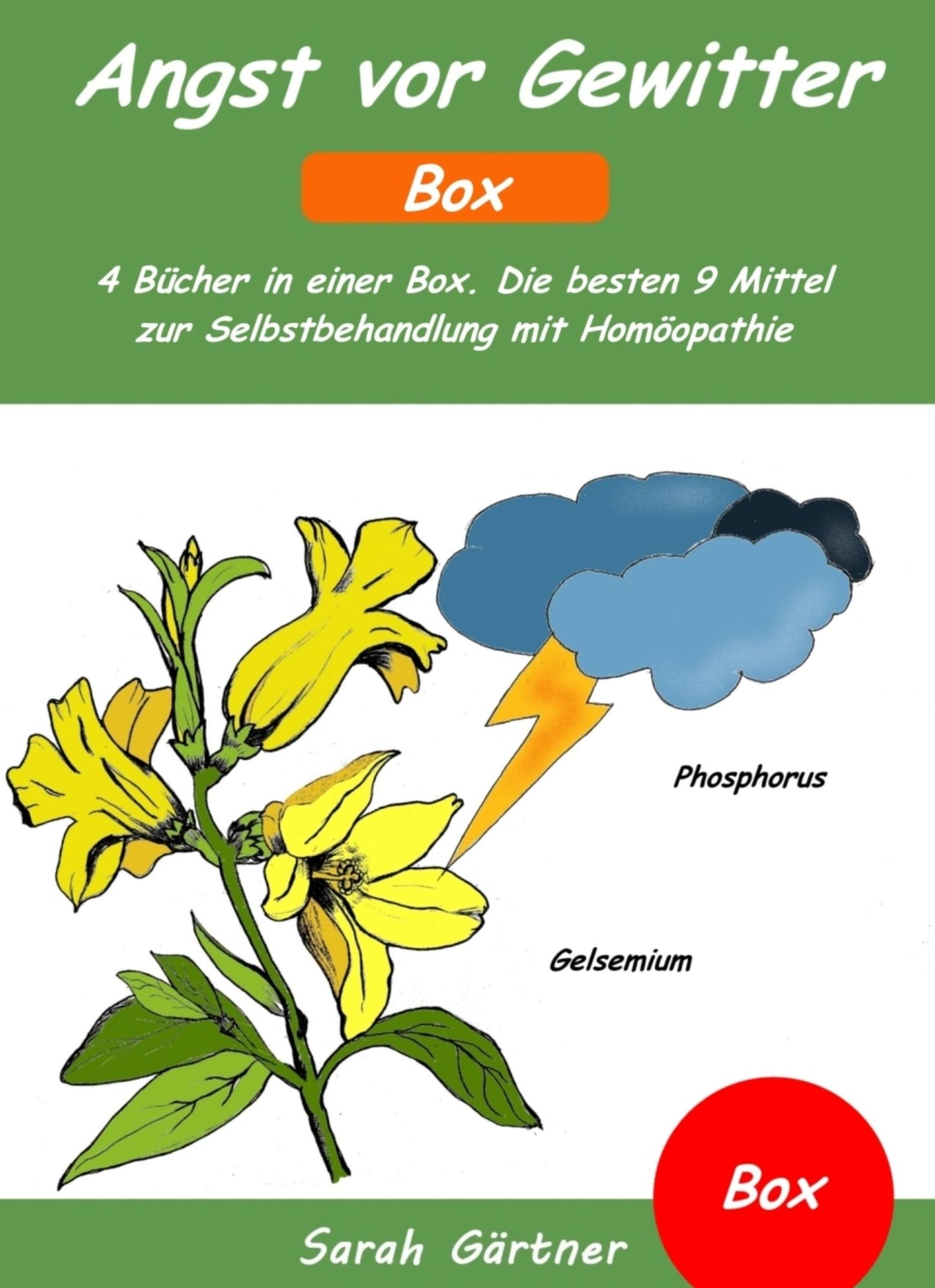 Angst vor Gewitter - Box. 4 Bücher in einer Box. Die 9 besten Mittel zur Selbstbehandlung mit Homöopathie: Ängste und Panikattacken bei Kindern überwinden. Phobien und Empfindlichkeit gegen Geräusche bewältigen