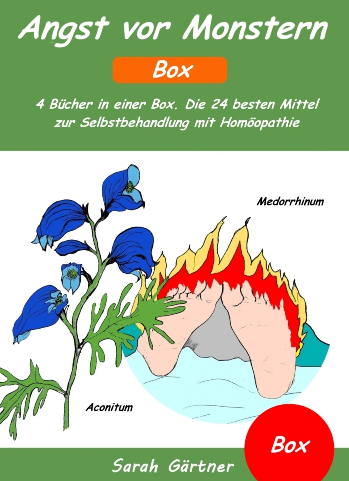 Angst vor Monstern - Box. 4 Bücher in einer Box. Die 24 besten Mittel zur Selbstbehandlung mit Homöopathie: Ängste bei schüchternen Kindern überwinden. Selbsthilfe bei Angst vor Gespenstern, im Dunkeln und vor dem Alleinsein