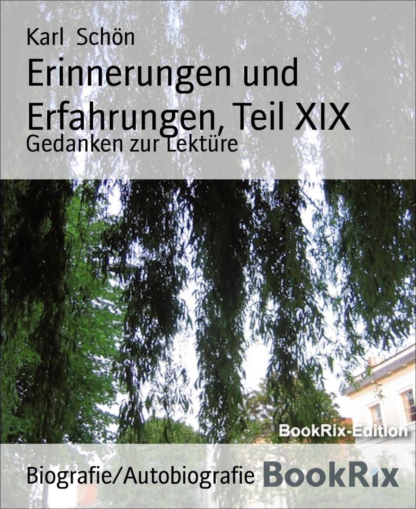 Erinnerungen und Erfahrungen, Teil XIX: Gedanken zur Lektüre