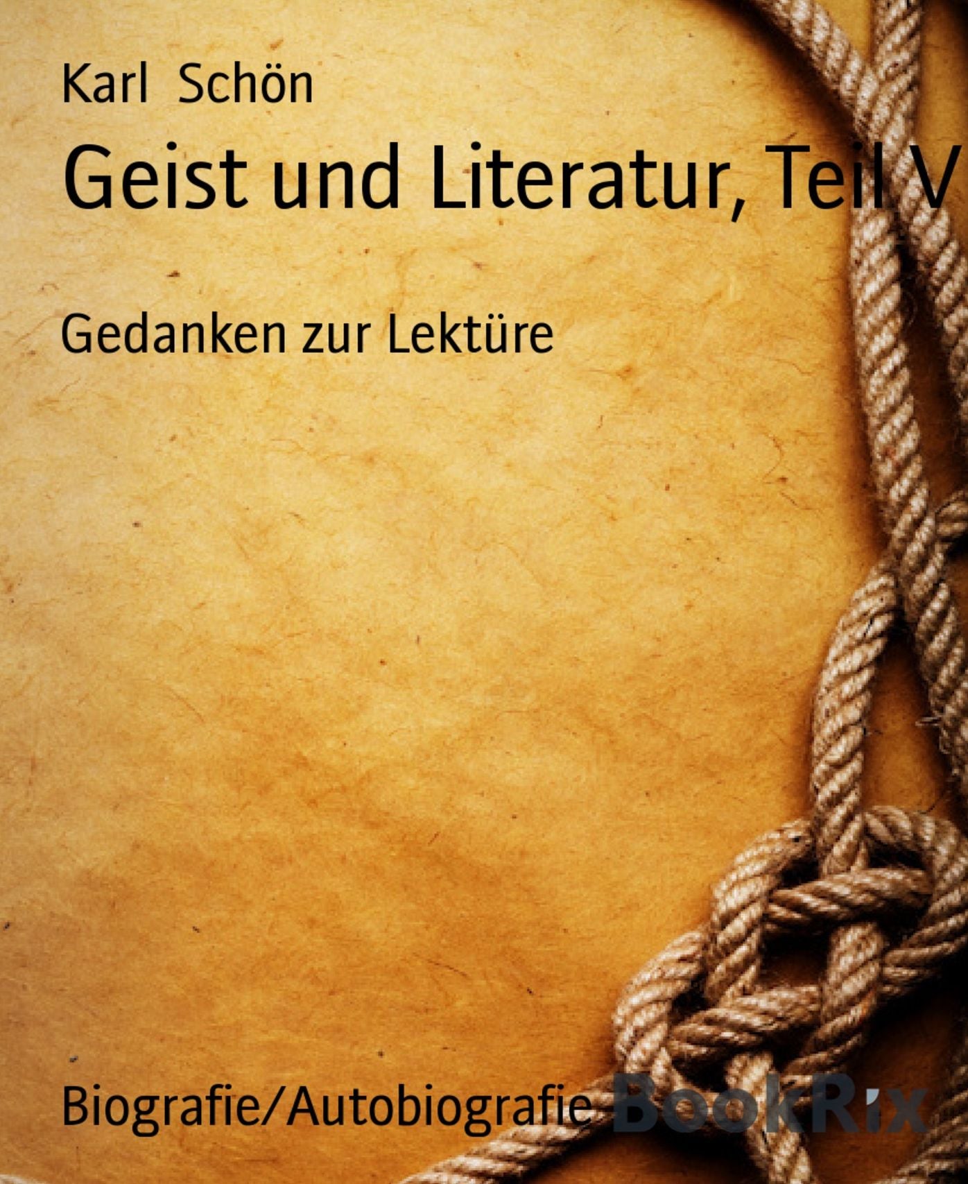 Geist und Literatur, Teil V: Gedanken zur Lektüre