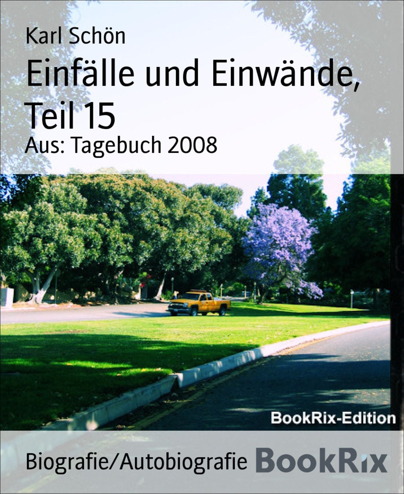 Einfälle und Einwände, Teil 15: Aus: Tagebuch 2008