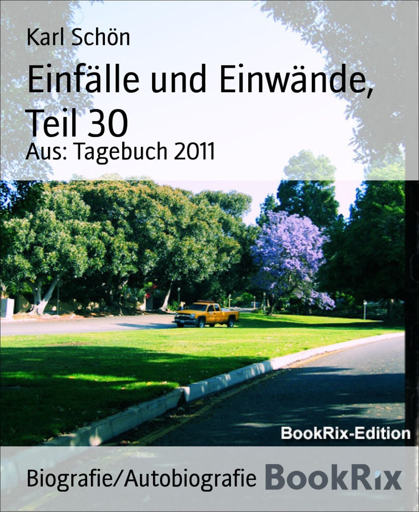 Einfälle und Einwände, Teil 30: Aus: Tagebuch 2011