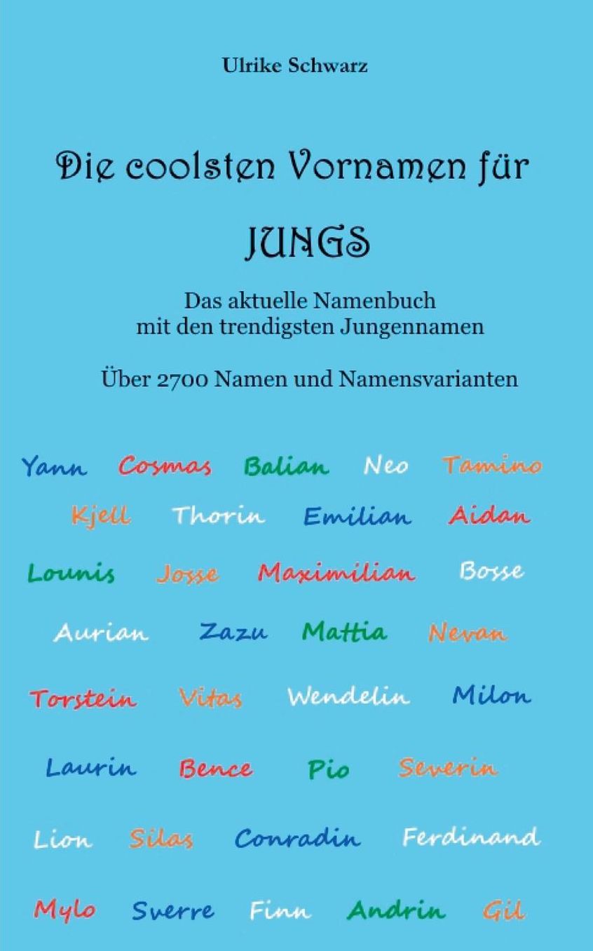 Die Coolsten Vornamen Fï¿½r Jungs - Das Aktuelle Namenbuch Mit Den Trendigsten Jungennamen