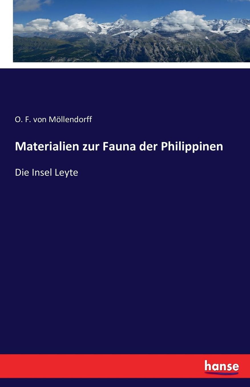 Materialien Zur Fauna Der Philippinen