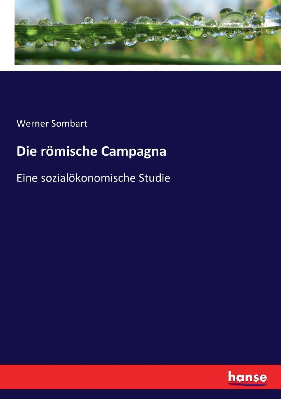 Die römische Campagna: Eine sozialökonomische Studie