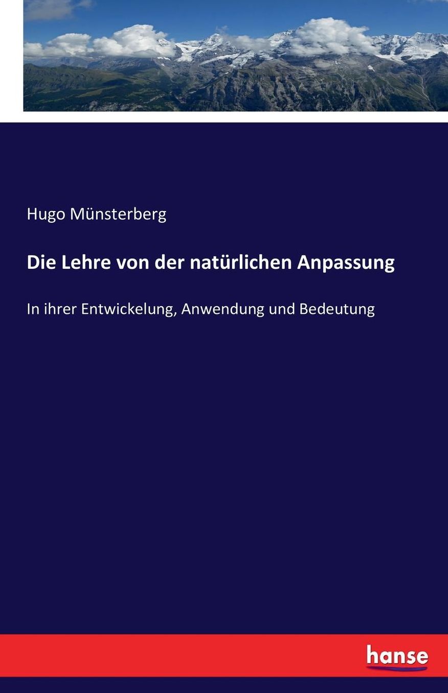 Die Lehre Von Der Naturlichen Anpassung