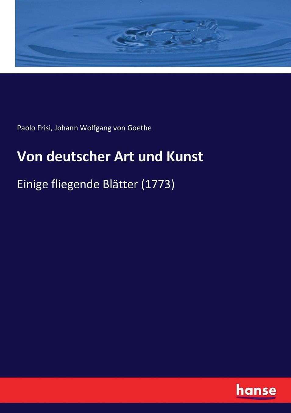 Von deutscher Art und Kunst: Einige fliegende Blätter (1773)