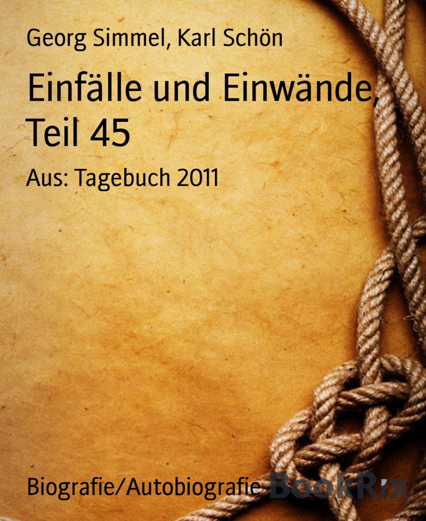 Einfälle und Einwände, Teil 45: Aus: Tagebuch 2011