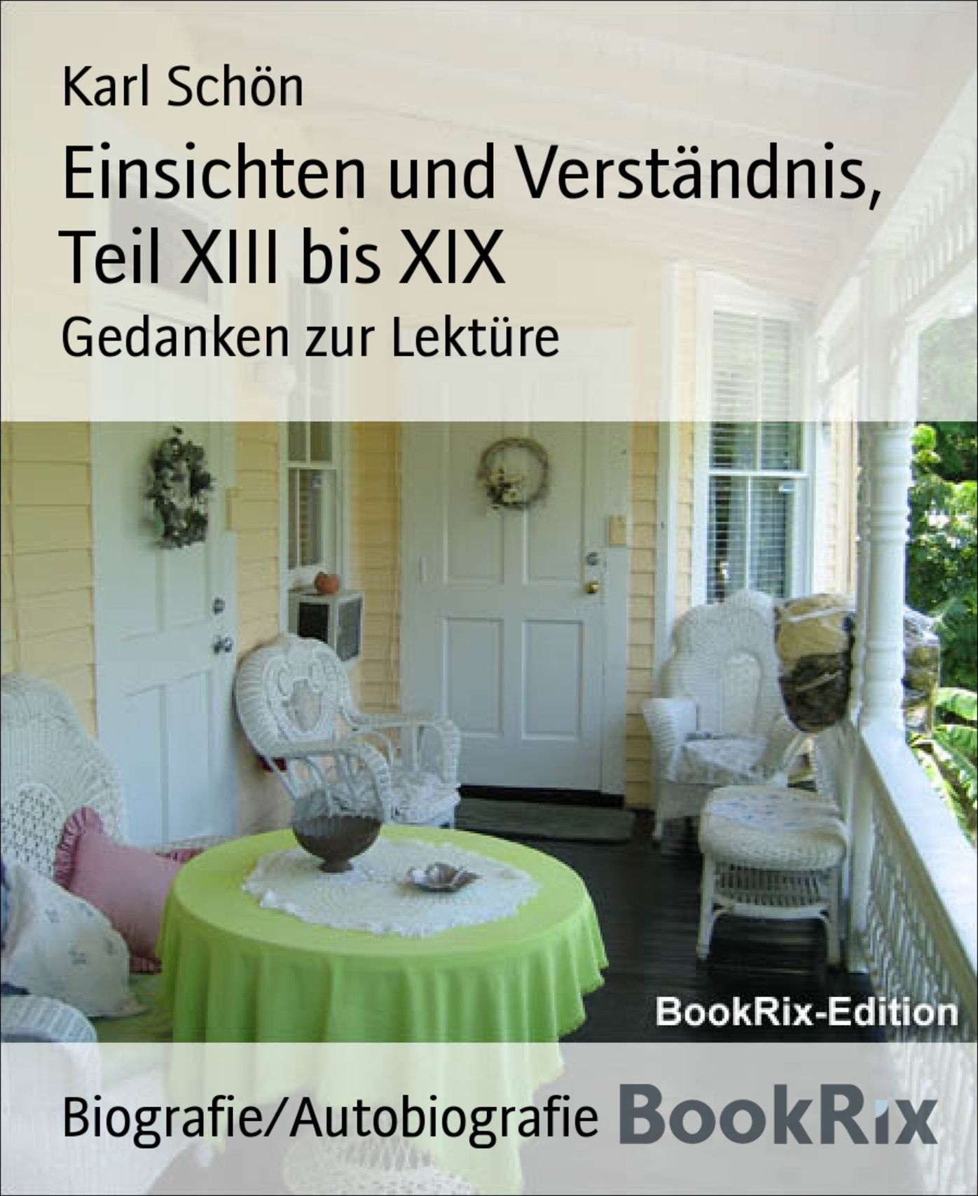 Einsichten und Verständnis, Teil XIII bis XIX: Gedanken zur Lektüre