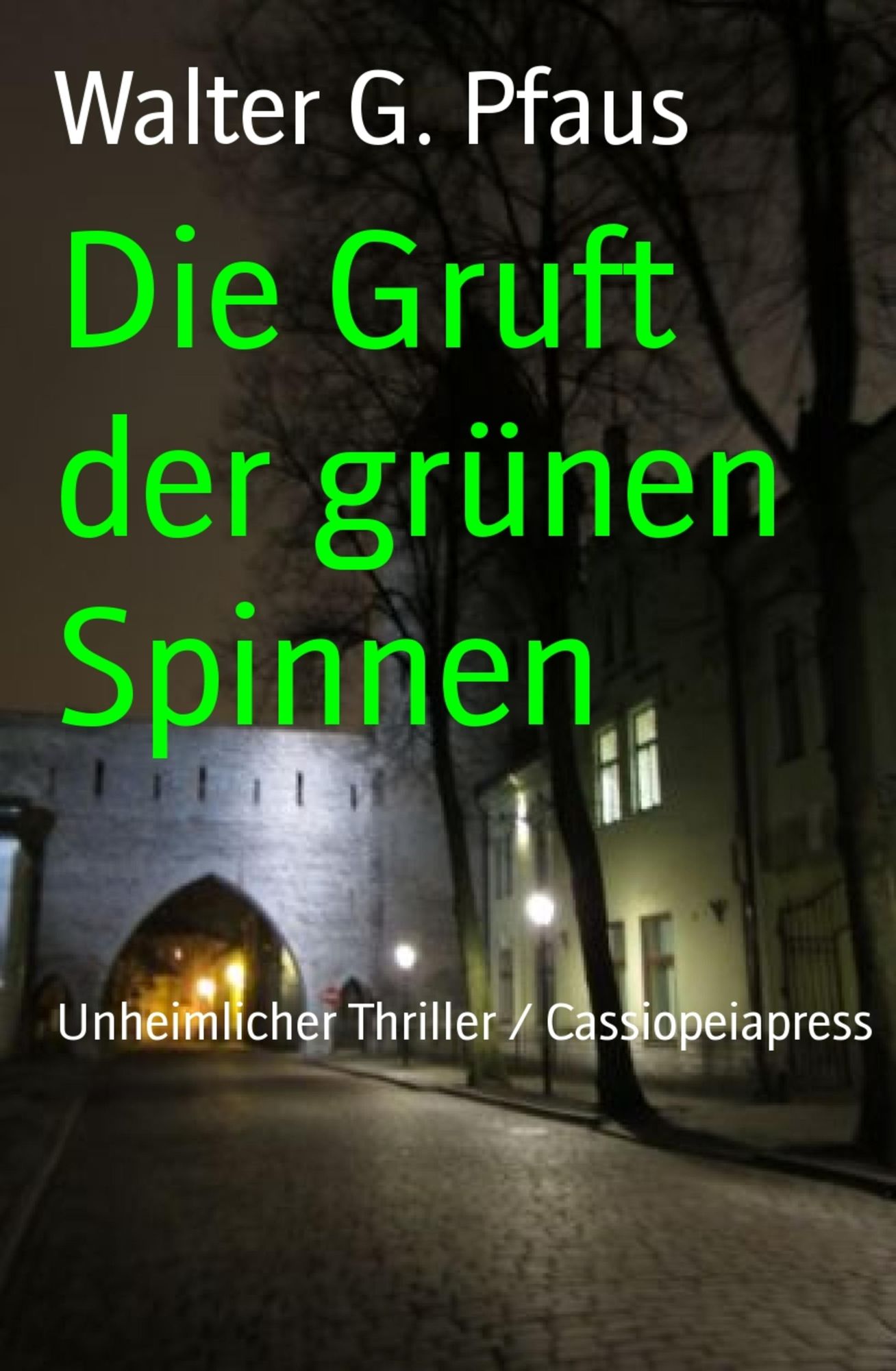 Die Gruft der grünen Spinnen: Unheimlicher Thriller
