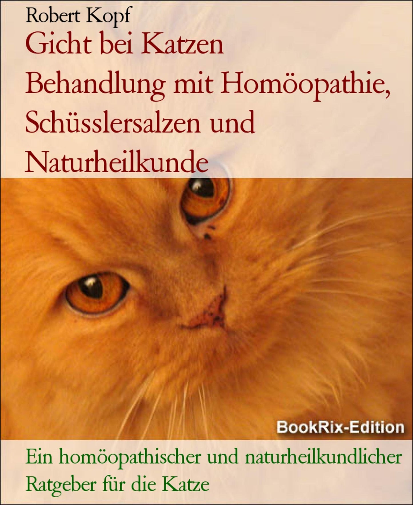 Gicht bei Katzen - Harnsäure behandeln mit Homöopathie, Schüsslersalzen (Biochemie) und Naturheilkunde: Ein homöopathischer, biochemischer und naturheilkundlicher Ratgeber für die Katze