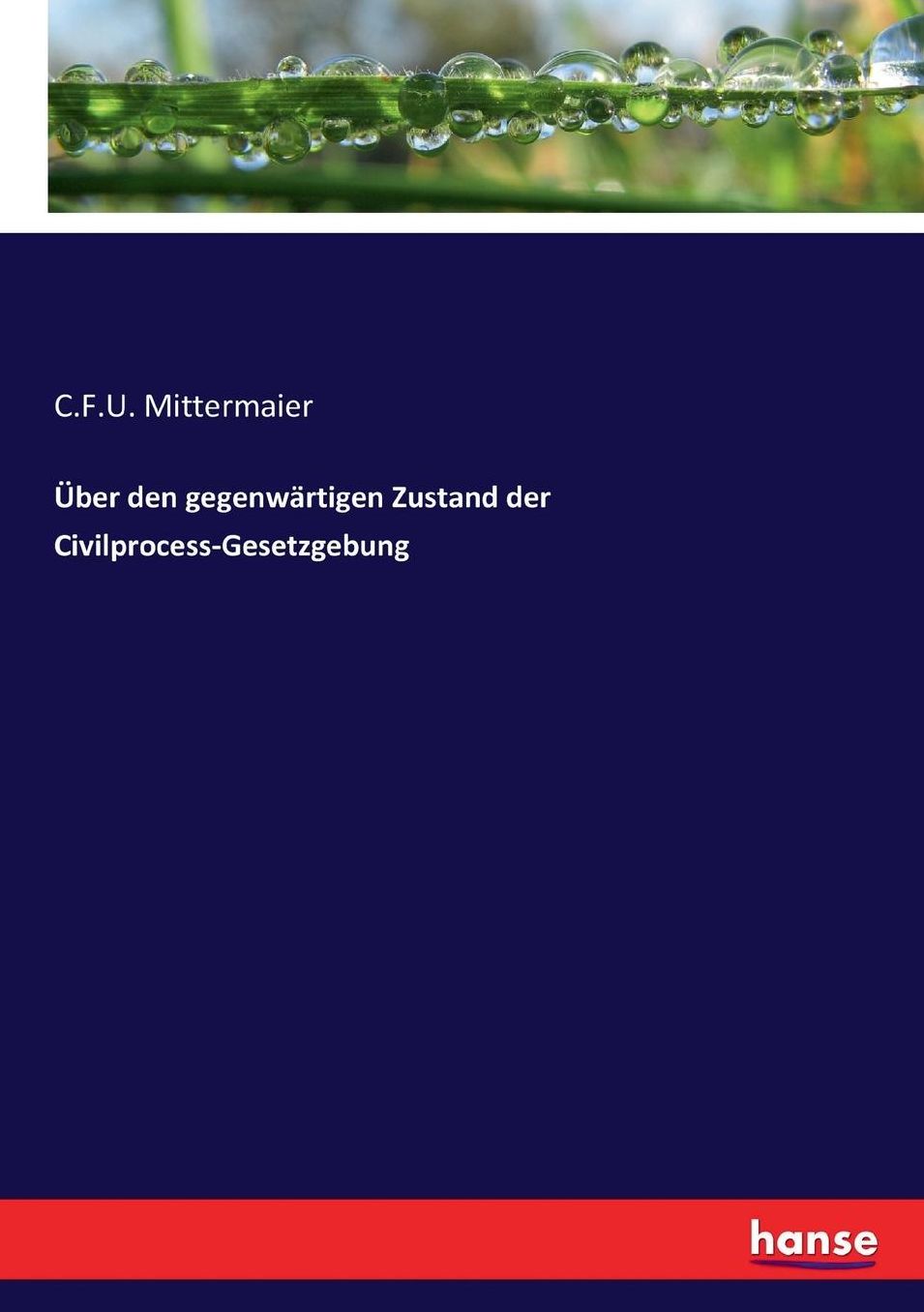 Über den gegenwärtigen Zustand der Civilprocess-Gesetzgebung