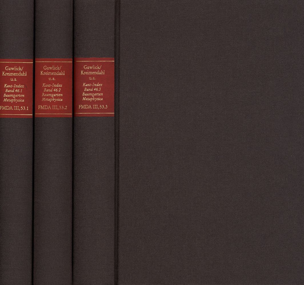 Stellenindex Und Konkordanz Zu Alexander Gottlieb Baumgartens Metaphysica (46,1-3)