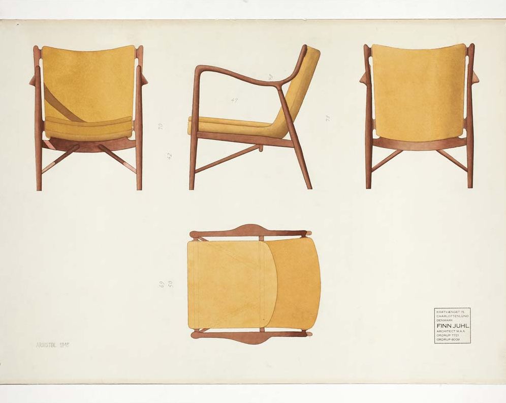 Watercolors by Finn Juhl