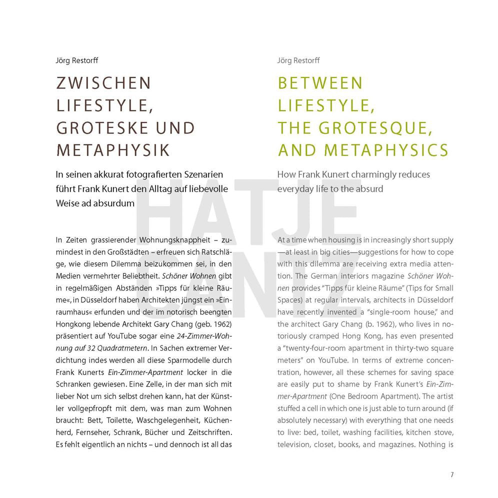 Frank Kunert: Lifestyle
