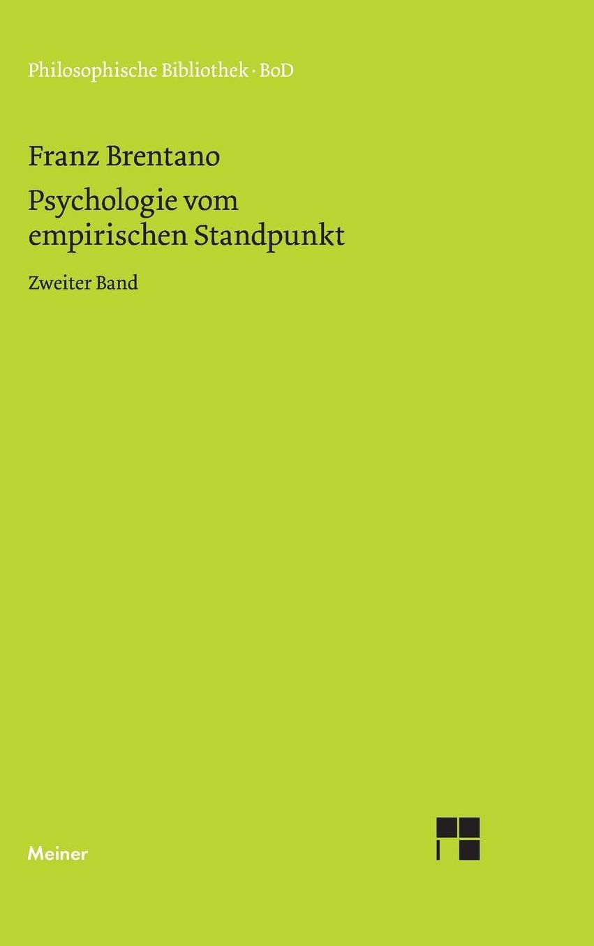 Psychologie Vom Empirischen Standpunkt