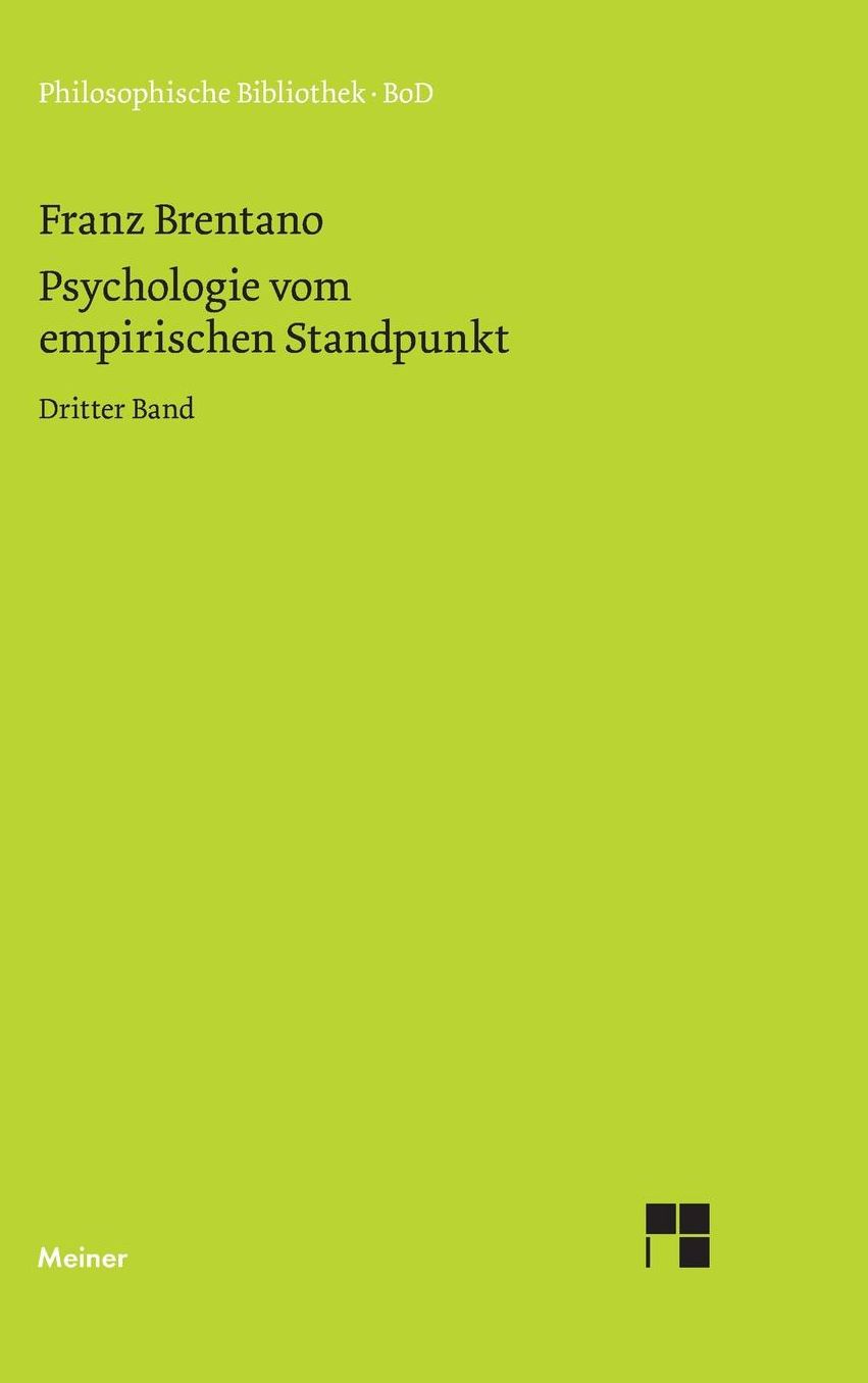 Psychologie Vom Empirischen Standpunkt