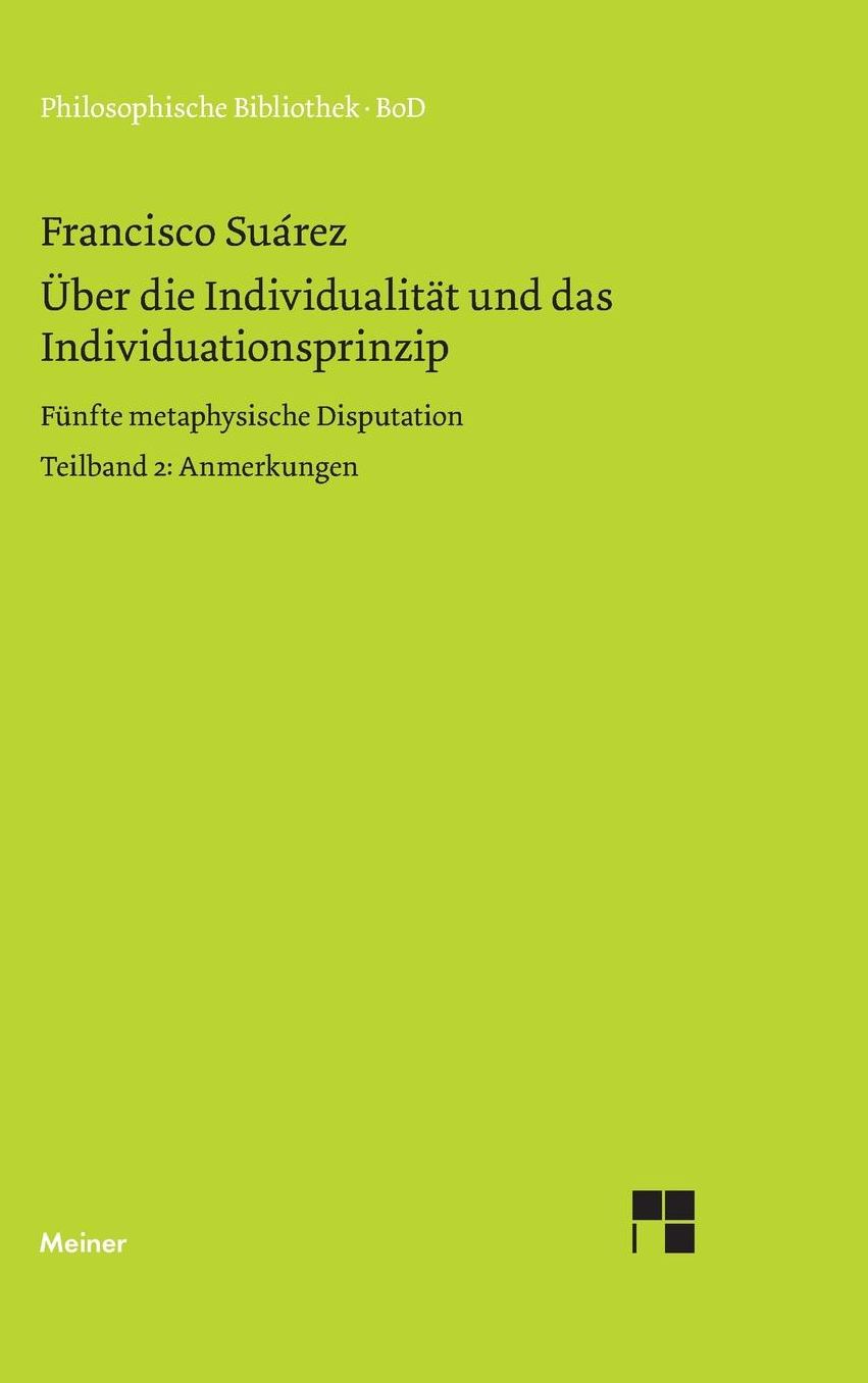 Uber Die Individualitat Und Das Individuationsprinzip