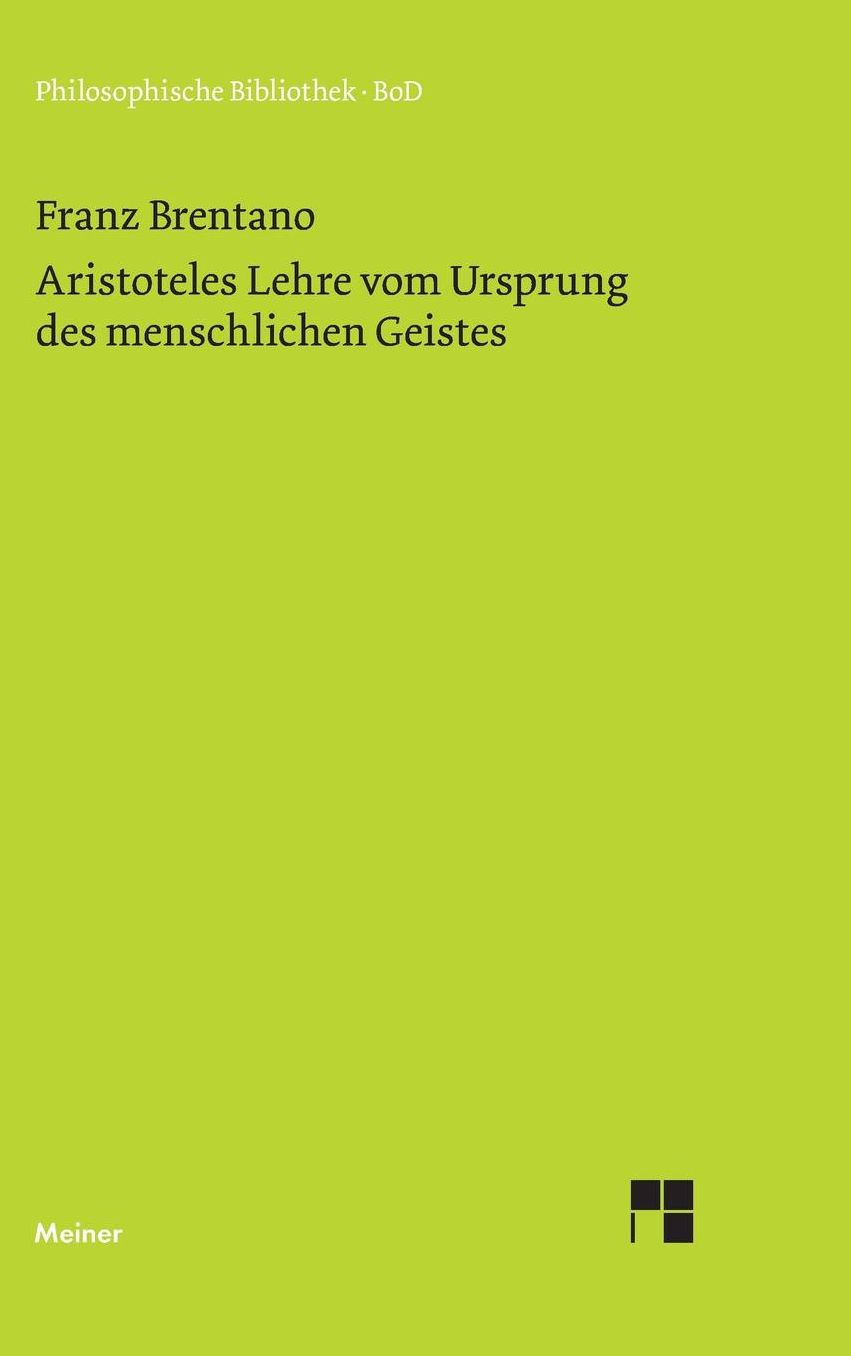 Aristoteles Lehre vom Ursprung des menschlichen Geistes
