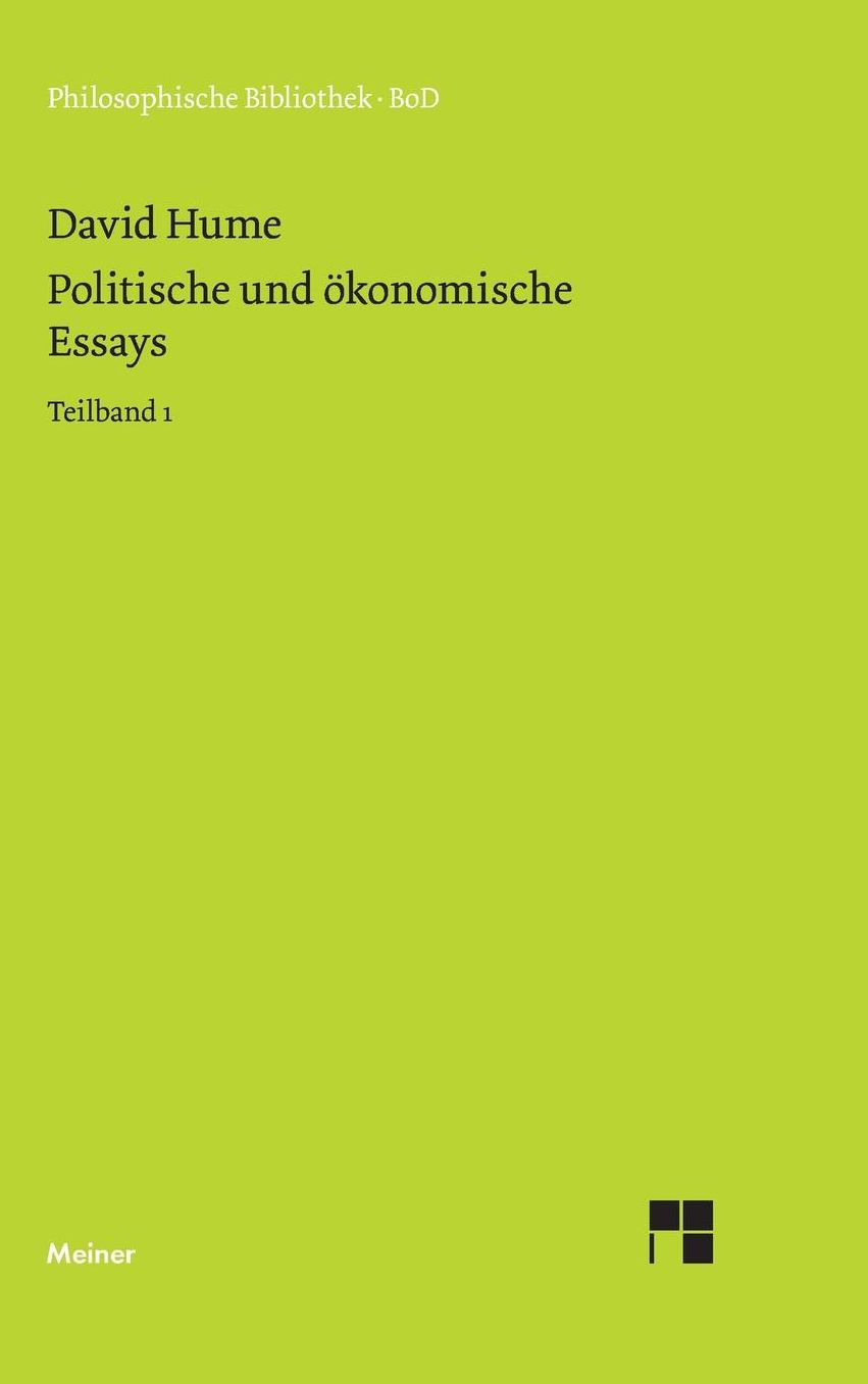 Politische Und Okonomische Essays