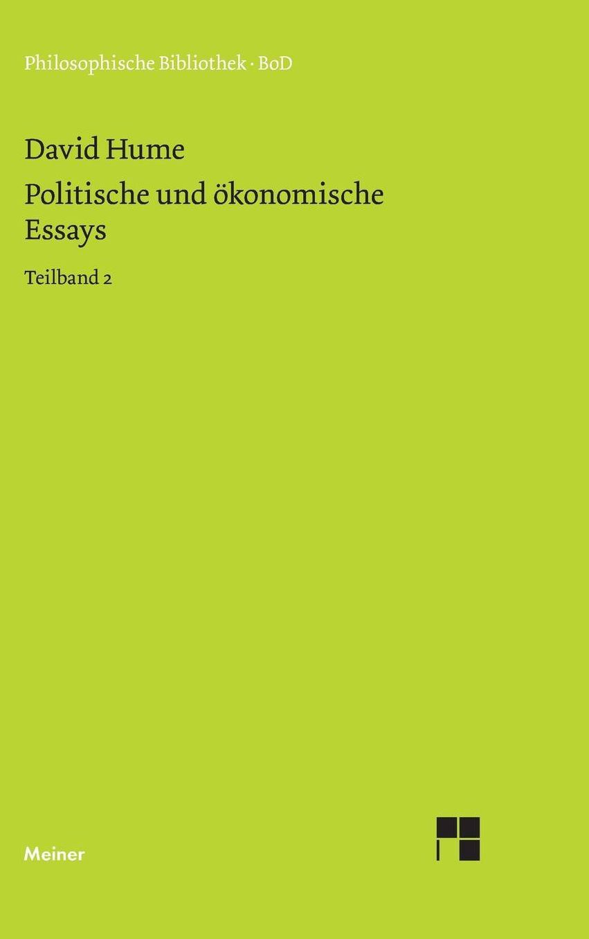 Politische Und Okonomische Essays
