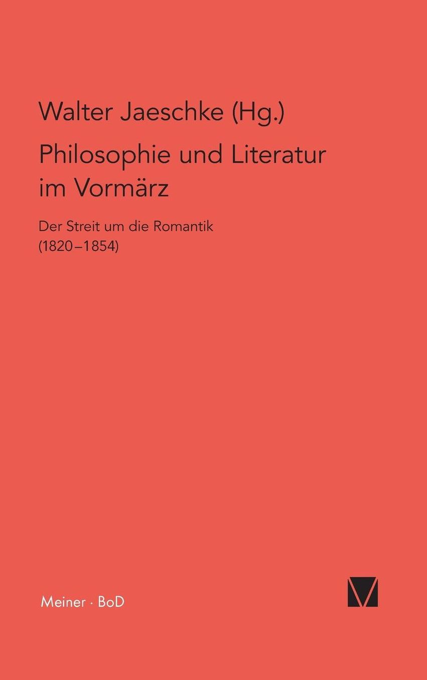 Philosophie Und Literatur Im Vormarz