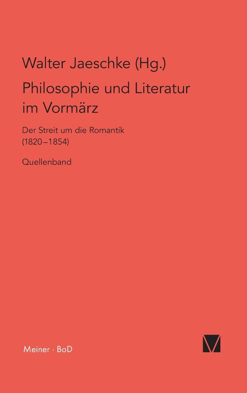 Philosophie Und Literatur Im Vormarz