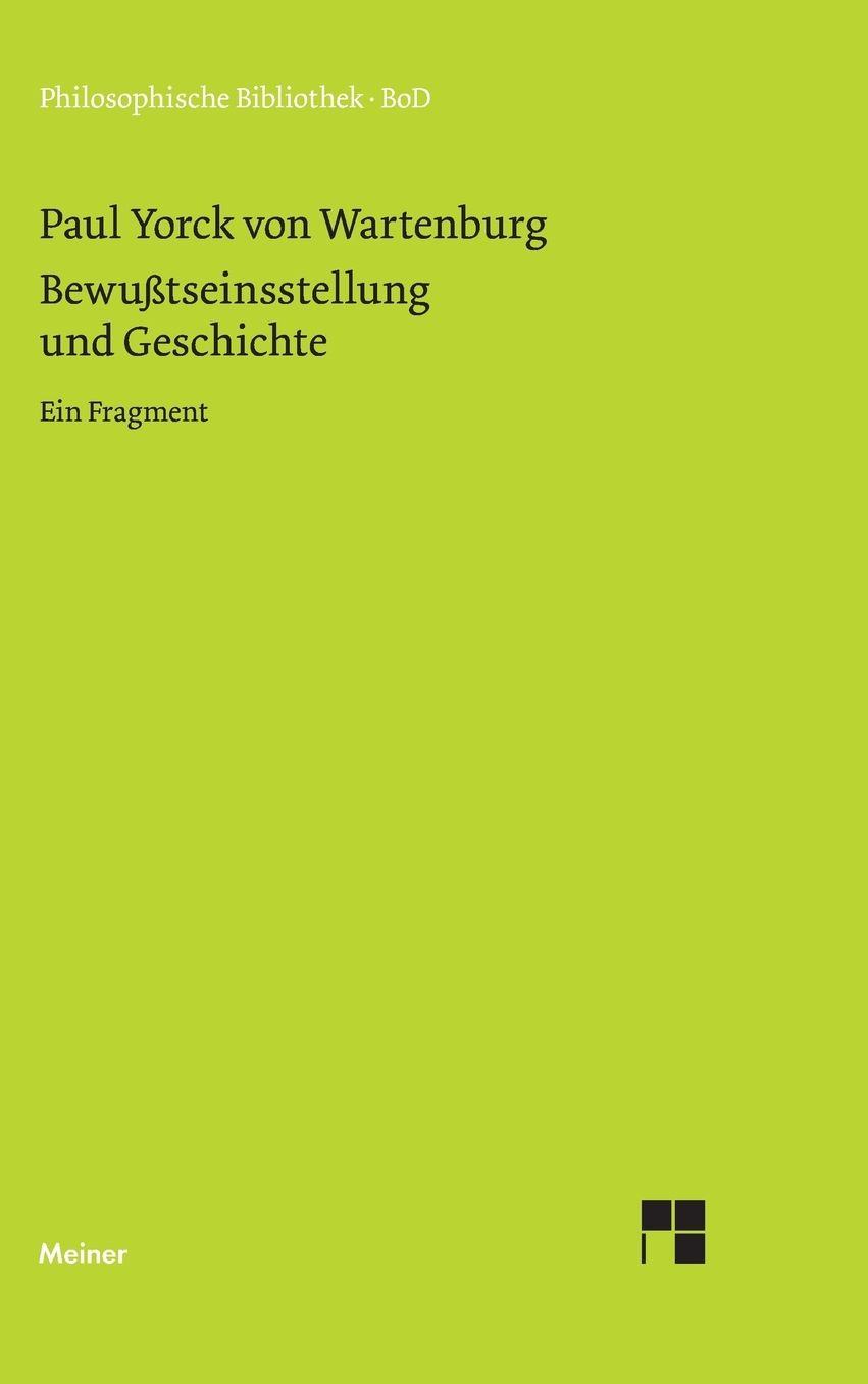 Bewusstseinsstellung Und Geschichte