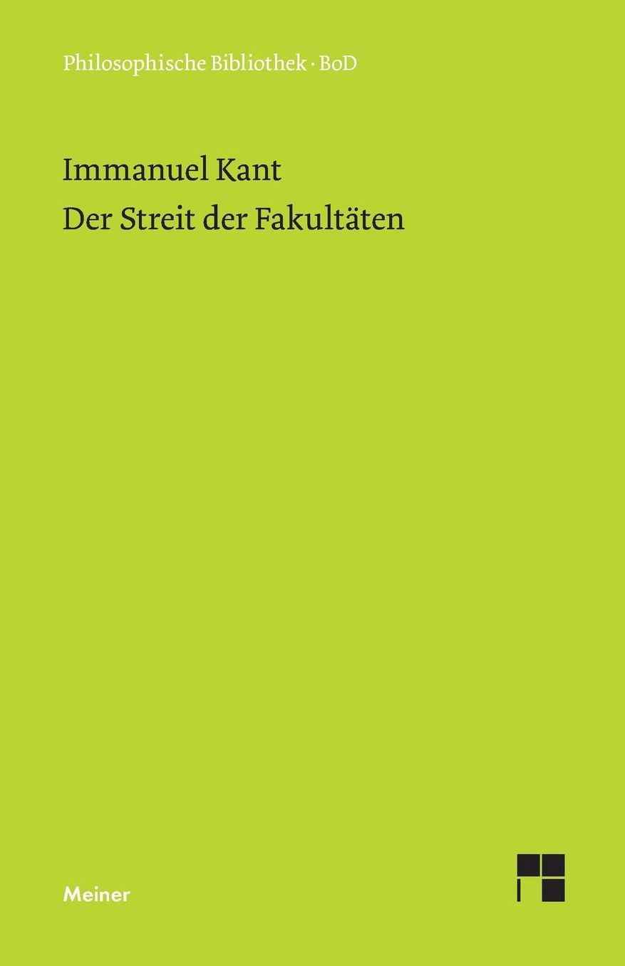 Der Streit der Fakultäten