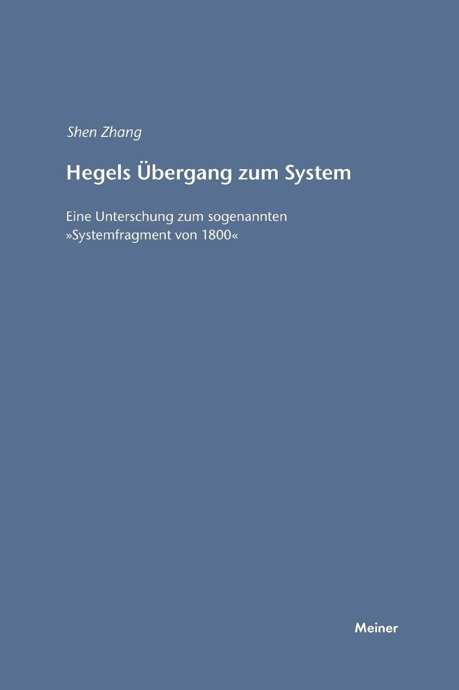 Hegels Übergang zum System